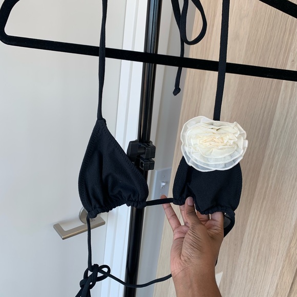 NWT Black Bikini Top